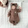 Pijamas para Bebé, Ropa Interior Térmica para Primavera, Otoño e Invierno, Ropa de Una Pieza de Invierno para Bebé, Pijamas de Invierno de Terciopelo de Nube