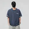 2026 Verão Nova Camiseta de Manga Curta Masculina Marca Tendência Estilo Designer Simples Gola Redonda Moda Versátil Toque de Alto Padrão Top