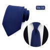 En stock mayoreo corbata de hombre tejido jacquard teñido en hilo patrón floral pequeño negocios casual boda novio corbata