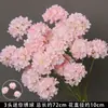 Flores Artificiais Coloridas Estilo Monet Flores Falsas Atacado Verde Roxo Arranjo de Casamento Cenário Decoração de Paisagismo