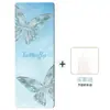 Esterilla de Yoga Gruesa de Goma y Gamuza de 5 mm, Amortiguadora, Antideslizante, Silenciosa, Esterilla Gruesa para Fitness y Aeróbicos, Tapete de Piso Insonorizado