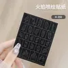 Influencer de Arte de Uñas Pegatinas de Copo de Nieve Hueco Pegamento de Parche de Copo de Nieve Navideño Hueco Plantilla de Pegatinas para Pintura en Spray Pegatinas para Uñas