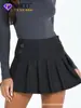 Saia Plissada Curta A-Line Slimming Versátil Elegante para Primavera e Verão, Venda Quente Transfronteiriça, Estilo Europeu e Americano