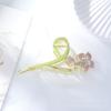 Clip de Garra para el Cabello Flor Fragante de Lirio Primavera y Verano Celebridad de Internet Pinza Grande para el Cabello Pinza de Tiburón Linda para la Parte Posterior de la Cabeza Tocado