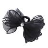 Accesorios para el cabello de princesa de Escape, clip de agarre con lazo de malla, temperamento de sensación avanzada, clip para el cabello en la parte posterior de la cabeza, tocado con clip de tiburón