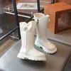 Otoño/Invierno 2026 Nuevas Botas Largas para Niñas Botas de Algodón con Felpa Botas de Cuero para Niños Medianos y Grandes Botas de Princesa para Niños Botas para Niños Medianos y Grandes