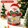 Saco de Presente de Natal Novo Estilo Desenho Animado Lanche Assado Biscoito Saco com Fecho Zíper Criativo Véspera de Natal Saco de Embalagem para Presente de Feriado