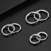 Aretes Quirúrgicos de Acero de Titanio para Perforación de Oreja, Aretes de Alto Brillo Tachonados con Diamantes para Mujer, Accesorios para Orejas Hipoalergénicos