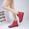 Botas de invierno 2024 de talla grande con cabeza redonda, con encaje, planas, de felpa, cálidas y de moda para mujer, de comercio exterior transfronterizo