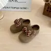 Zapatos Birkenstock para Niños Primavera y Otoño Nuevo Estilo Perro de Dibujos Animados Mocasines para Niños Zapatos Pequeños de Cuero Suela Suave Niños Pequeños y Niños Pequeños Zapatos de Un Solo Color con Lazo