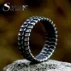 Steel Warrior novo anel masculino de aço inoxidável atacado transfronteiriço vintage anel de aço titânio escama de dragão joias