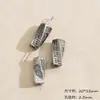 Prata Três Cores Oca Dupla Felicidade Alienígena Fio de Contas Pequeno para Vaso String Colar DIY Feito à Mão Contas Espaçadoras Acessório de Joia Materiais