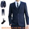 Pantalón de Traje para Hombre Shanli Dadi Traje Moda Coreana Guapo Negocios Casual Vestido Profesional Padrino