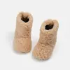 Botas de Invierno Nuevas Casuales Coreanas para Niñas, Cálidas, Suela Suave, de Poner, Peludas, tobilleras, Forradas de Polar, Cómodas, de Lana de Cordero, Botas de Nieve