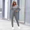 Bai Fen Zhi Yi Amazon Transfronterizo Ropa Europea y Americana para Mujer Color Sólido Mono Casual para Estar en Casa