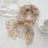 Novo Estilo Lenço Longo de Seda para Mulheres, Lenço de Chiffon 100% Seda de Amora, Versátil e de Alta Qualidade, Lenço de Primavera e Verão, Lenço de Pescoço, Echarpe