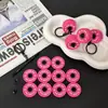 Serie de Fitness Llavero de Goma Suave Alto Valor de Color Barra Mancuerna Colgante Joyería para Colgar en Bolsos Accesorios de Regalo