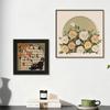 Pintura Decorativa Estilo Medieval para Sala de Estar Mural para Pared de Fondo de Sofá Mural Retro Francés para Restaurante Mueble de Entrada Pintura Colgante para Dormitorio