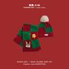 Gorro y Bufanda Integrados para Niños de Otoño e Invierno Cálido de Invierno Año Nuevo Rojo Niña Bebé Gorro de Lana para Bebé Venta al por Mayor