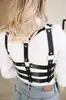 YSF Ropa de Bondage Europea y Americana para Adultos Cuero PU Negro Alternativo Atadura Body Sexy Directo del Fabricante