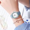 Reloj de Cuarzo Simple de Moda para Estudiante Guapo Fiesta Examen de Secundaria Corazón Cuadrado Ins Lindo