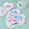 Tarjeta Plegable Personalizada en Forma de Corazón, Tarjeta Colgante de Bendición de Corazón, Tarjeta de Agradecimiento por el Festival del Bote del Dragón y el Día del Maestro, Tarjeta con Mensaje Manuscrito, Hecho a Medida