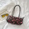 Nueva colección de verano 2026 para mujer: bolsa de compras de gran capacidad, bolso de hombro, estampado de cerezas, bolso tote moderno y minimalista, bolso de mano