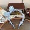 Accesorios para el pelo de poni bordados lindos estilo coreano para principios de primavera del Año del Caballo, diadema de cuadros coloridos simple versátil para flequillo lateral de niños