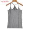Vendas Diretas de Fábrica Regata Versátil de Primavera e Verão Feminina Simples Cor Sólida Slim Elástica para Usar por Baixo Atacado Dropshipping