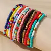 Bestseller transfronterizo europeo y americano: Pulsera bohemia de borla con cuentas de múltiples hilos de colores, directo del fabricante