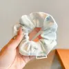 Scrunchie de Alta Qualidade Estilo Coreano para Mulheres, Elástico de Cabelo com Laço de Tecido da Moda, Acessório de Cabelo Corda para Coque Doce e Fofo