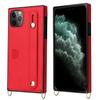 Para Huawei mate40 Funda de Teléfono con Correa Cruzada P30lite Pulsera Soporte Tapa Trasera para Tarjeta Cubierta Protectora