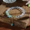 Nuevos brazaletes de estilo étnico, brazaletes de cristal hechos a mano de nicho para estudiantes, niñas, parejas y mejores amigos, al por mayor