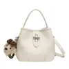 Bolso de Moda con Patrón de Lichi 2026 Nuevo Más Vendido para Mujer, Bolso de Hombro, Bolso Cubo Elegante Versátil de Nicho