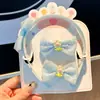 Nuevo conjunto de diadema de lazo y pinza para el pelo transfronterizo para niños, dulce conjunto de accesorios para el pelo de princesa para niñas