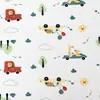 Capa para bolsa de roupas de algodão estampado, malha de algodão classe A para bebês, 300 peças, estampado, dupla face