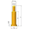 Dedal de antena conector STM para placa de pruebas de soldadura sonda de prueba dedal de resorte contacto de carga parche de PCB conexión pogopin