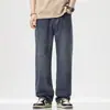 Roupas Masculinas Populares / Primavera 2026 Jeans Masculino Casual de Perna Larga Reta Solto High-Street Americano