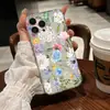 Funda Transparente Floral Pintada a Mano Estilo Bosque 17 para iPhone 18 Pro Max, Funda Suave Artística Resistente a Rayones con Impresión de Imagen Personalizada