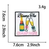 Transfronterizo en stock Mezclilla Bordado Rosa Niña Parche Pegatina Bolsa Chaqueta Vestir coche deportivo Pegatina de Tela para Planchar Zhang Zi