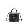 Bolso Caja Estampado Leopardo Retro Primavera 2025 Nuevo Gran Capacidad Casual Simple Bolso de Hombro Moldeable Bolso de Mano Cruzado