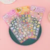 Pegatinas de Vidrio de Dibujos Animados Lindas para Niñas Pegatinas Estéreo para Niños Estéreo Estampado en Caliente Pegatinas de Música Decorativas Creativas DIY