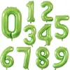 Globos de Papel de Aluminio con Números Grandes de 40 pulgadas Versión Americana Globos de Números Blanco Dorado Plateado Oro Rosa Verde Venta al por Mayor