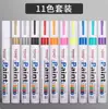 Plumón Metálico Toyo para Pintar Industrial Blanco No Desvanecible para Llantas Marcador Impermeable Plumón para Graffiti Plumón para Retoque de Lápidas