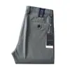 Pantalones Casuales de Algodón Sarga de Alta Gama Importados Estilo Americano, Pantalones Rectos Finos Transpirables Cómodos de Verano para Hombre, Versátiles para Negocios