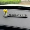 Jarrón nuevo placa de estacionamiento temporal para coche placa de número de teléfono móvil para coche adornos interiores para coche creativos de alta gama