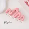 Clip Onda de Color Dopamina Crema Clip para Cabello Trasero de Mujer Clip Tiburón Accesorios para el Cabello Simples Venta al por Mayor