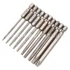 Conjunto de Brocas para Parafusadeira Elétrica Estendidas de 75mm com Brocas Torx Magnéticas Fortes para Furadeiras Elétricas, Brocas Torx S2