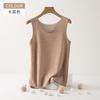 Chaleco térmico de lana de seda para mujer otoño e invierno calefacción terciopelo cepillado bajo térmico chaleco ropa interior térmica de una pieza entrega