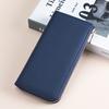 Carteira Escova Feminina Longa com Zíper Moda Carteira de Mão para Celular e Troco Genuína RFID Antifurto Antimagnética